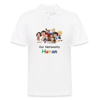 T-shirt de droits de l'homme de nationalité - Polo Homme - blanc - Devant - Kai (181cm)
