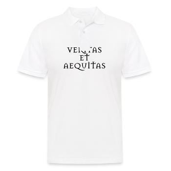 veritas et aequitas dictons latins latin - Polo Homme - blanc - Devant - Kai (181cm)