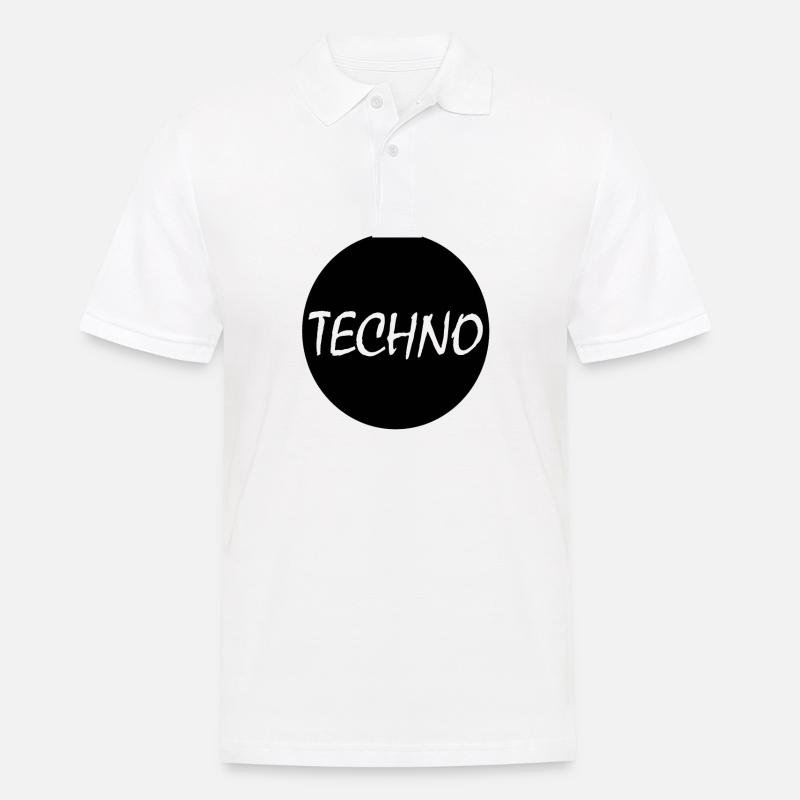 New Magic Techno Design Geschenk - Männer Poloshirt - Weiß
