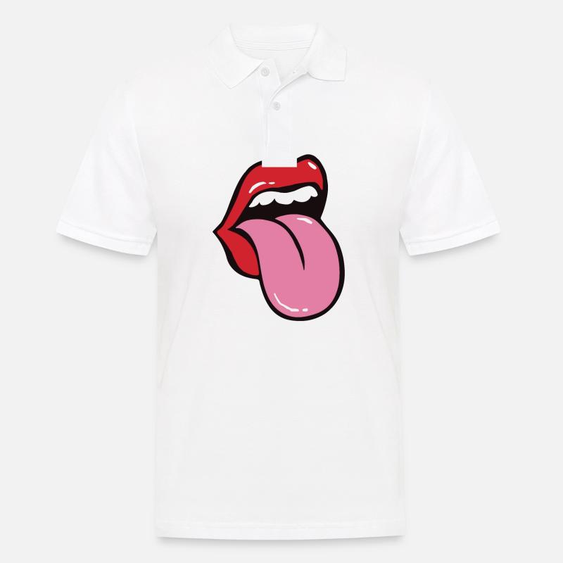 Rock and Roll - Männer Poloshirt - Weiß
