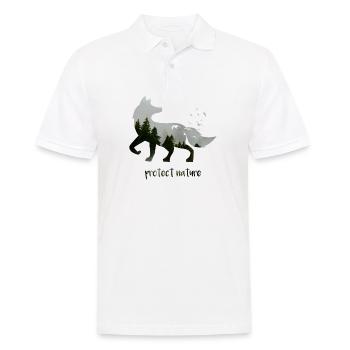 Conservation renard environnement animal cadeau - Polo Homme - blanc - Devant - Kai (181cm)