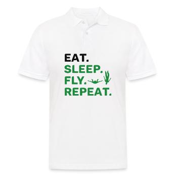 Skydiving - Men's Polo Shirt - white - Front - Kai (181cm)