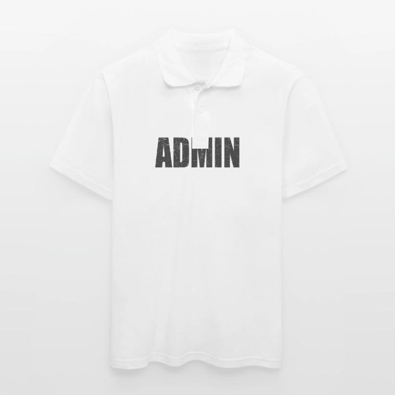 admin Programmierer Linux IT Geschenkidee Männer Poloshirt