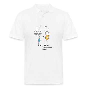 What are clouds made of? Linux servers mostly! - Männer Poloshirt - Weiß - Vorne - Kai (181cm)