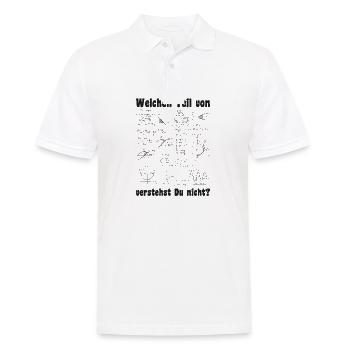 Welchen Teil von hast du nicht verstanden Mathe - Männer Poloshirt - Weiß - Vorne - Kai (181cm)