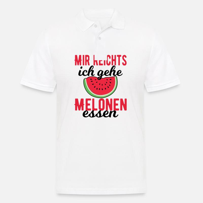 Melone - Männer Poloshirt - Weiß