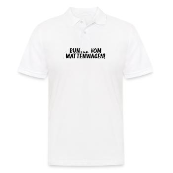 Runter vom Mattenwagen Sportlehrer Lehrer Sport - Männer Poloshirt - Weiß - Vorne - Kai (181cm)