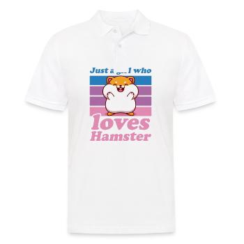 Hamster Feldhamster Goldhamster Mama Geschenk - Männer Poloshirt - Weiß - Vorne - Kai (181cm)