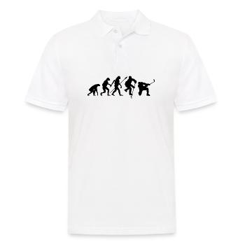 Eishockey Evolution Spieler Ice Hockey Eishockey - Männer Poloshirt - Weiß - Vorne - Kai (181cm)