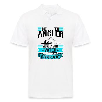 Angel Papa Vater - Männer Poloshirt - Weiß - Vorne - Kai (181cm)