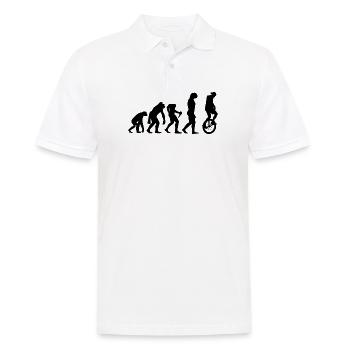 Développement Unicycle pilote Evolution monocycle - Polo Homme - blanc - Devant - Kai (181cm)