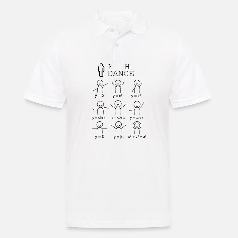 Math dance Schule Geschenk Formel Beruf - Männer Poloshirt - Weiß