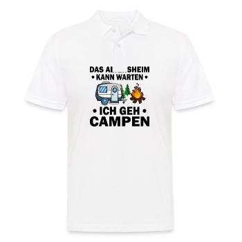 Camper und Rentner - Männer Poloshirt - Weiß - Vorne - Kai (181cm)