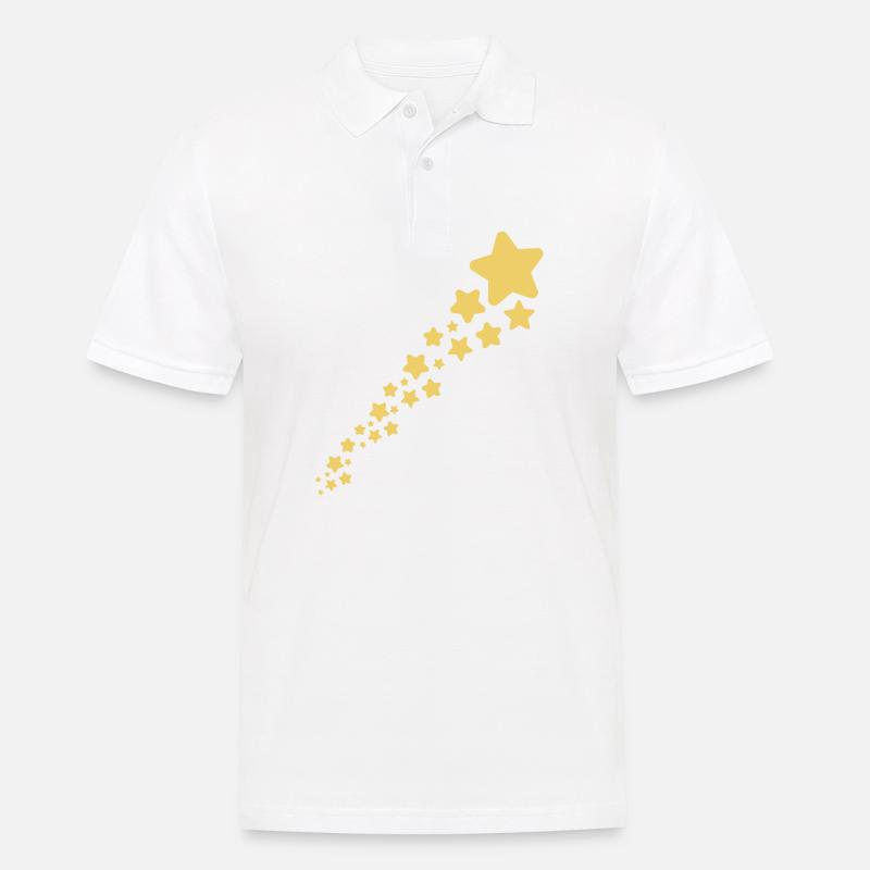 Sternschnuppe - Männer Poloshirt - Weiß