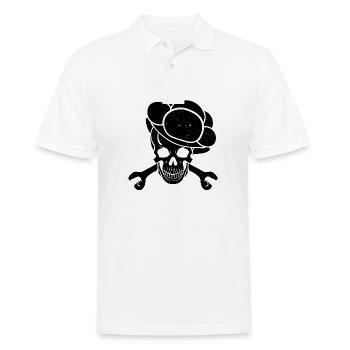 Crâne cadeau chapeau de la Forêt-Noire - Polo Homme - blanc - Devant - Kai (181cm)