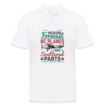 Modellflugzeug Pilot Modellflug Club - Männer Poloshirt - Weiß - Vorne - Kai (181cm)
