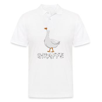 GANS GIRAFFE - Männer Poloshirt - Weiß - Vorne - Kai (181cm)