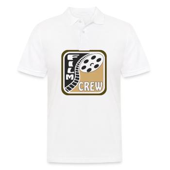 FILM REEL CINEMA FILM CREW - Men's Polo Shirt - white - Front - Kai (181cm)