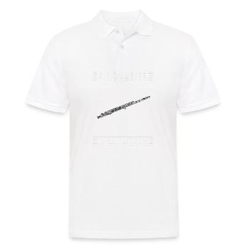 Querflöte - Männer Poloshirt - Weiß - Vorne - Kai (181cm)