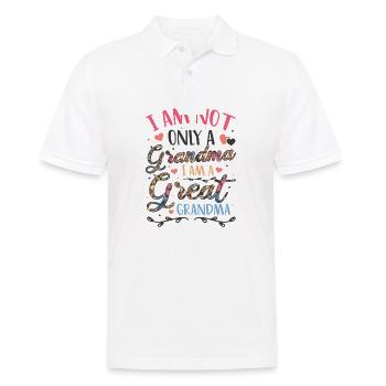 Pas seulement une grand-mère, je suis une arrière-grand-mère - Polo Homme - blanc - Devant - Kai (181cm)