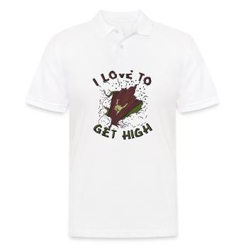 I love getting High Tree Climbing - Men's Polo Shirt - white - Front - Kai (181cm)