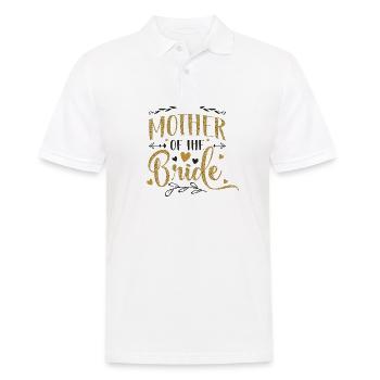 Mutter der Braut - Männer Poloshirt - Weiß - Vorne - Kai (181cm)