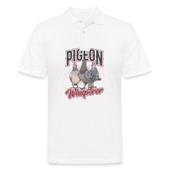Pigeon Whisperer - Cool Pigeon - Polo Homme - blanc - Devant - Kai (181cm)