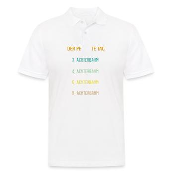 Achterbahn Freizeitpark Geschenk - Männer Poloshirt - Weiß - Vorne - Kai (181cm)