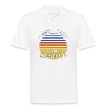VERTRAUT MIR ICH BIN BÜRGERMEISTER - Männer Poloshirt - Weiß - Vorne - Kai (181cm)