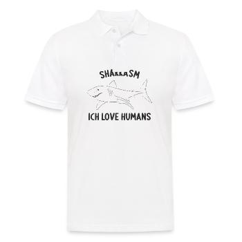 Sharkasmus Shark Sharks Diving Diving For Divers - Men's Polo Shirt - white - Front - Kai (181cm)