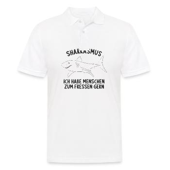 Sharkasmus Hai Haie Tauchen Tauch Für Taucher - Männer Poloshirt - Weiß - Vorne - Kai (181cm)