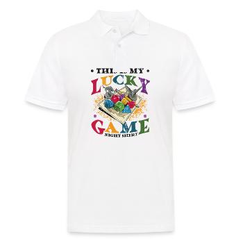 This Is My Lucky Brettspiel - Männer Poloshirt - Weiß - Vorne - Kai (181cm)