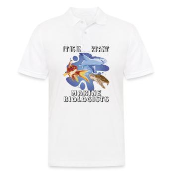 IT IS IMPORTANT MARINE BIOLOGISTS - Men's Polo Shirt - white - Front - Kai (181cm)
