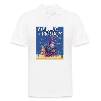 MARINE BIOLOGY - Männer Poloshirt - Weiß - Vorne - Kai (181cm)