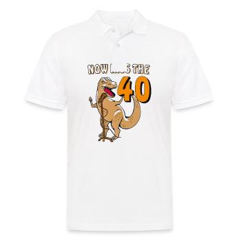 MAINTENANT EMBRASSEZ LES 40 - Polo Homme - blanc - Devant - Kai (181cm)