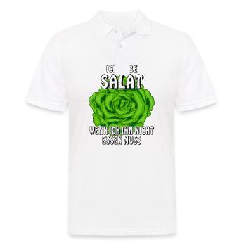 ICH LIEBE SALAT - Männer Poloshirt - Weiß - Vorne - Kai (181cm)