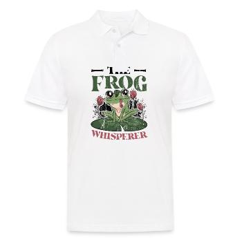 Der Froschflüsterer - Männer Poloshirt - Weiß - Vorne - Kai (181cm)