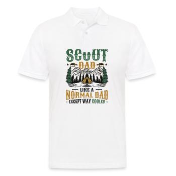 Scout Dad like a normal dad, only much cooler - Men's Polo Shirt - white - Front - Kai (181cm)