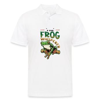Der Froschflüsterer - Männer Poloshirt - Weiß - Vorne - Kai (181cm)