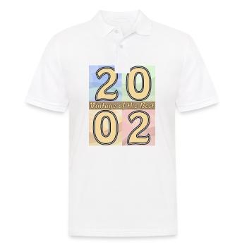 BIRTHDAY YEAR 2002 - Men's Polo Shirt - white - Front - Kai (181cm)