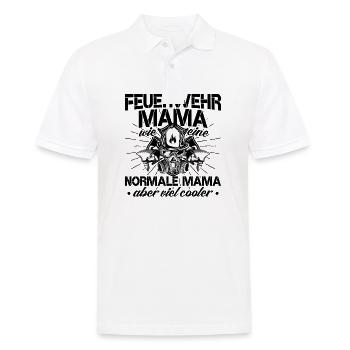 Feuerwehrfrau - Männer Poloshirt - Weiß - Vorne - Kai (181cm)