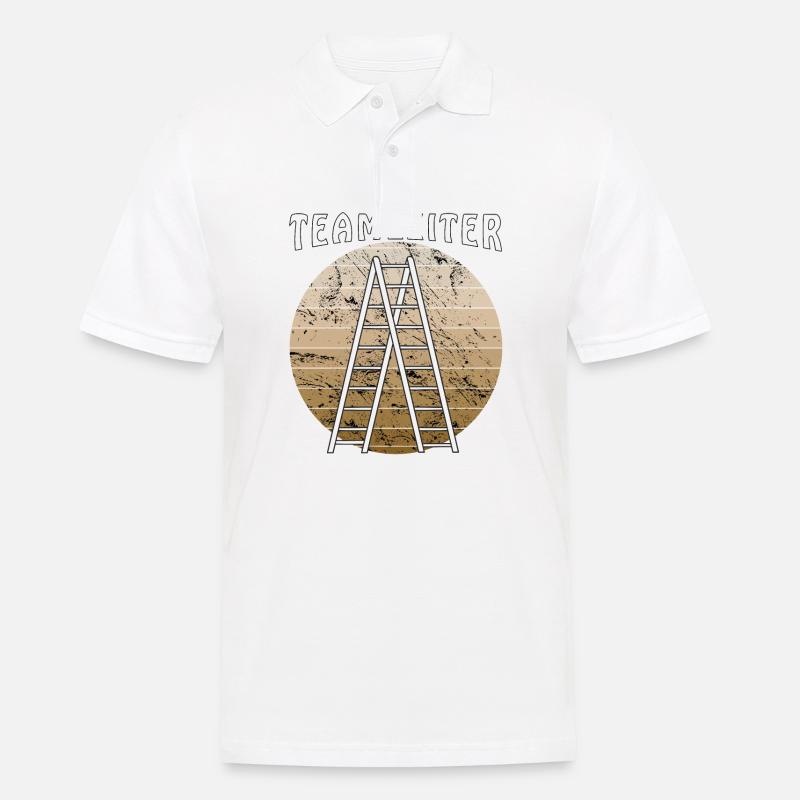 TEAMLEITER - Männer Poloshirt - Weiß