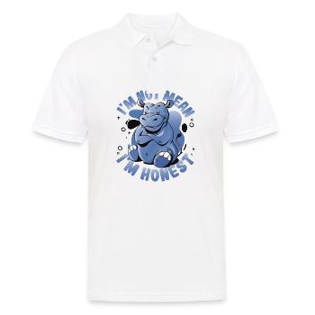 I'm Not Mean I'm Honest Straight Talker - Männer Poloshirt - Weiß - Vorne - Kai (181cm)