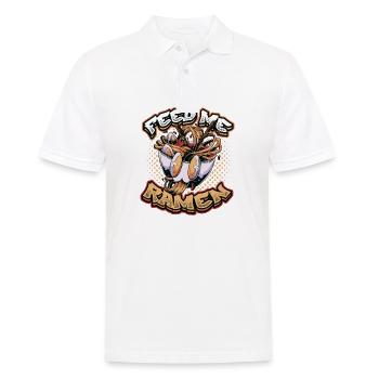 Feed Me Ramen Nudeln - Männer Poloshirt - Weiß - Vorne - Kai (181cm)