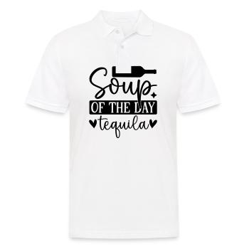 Soup of the day tequila - Men's Polo Shirt - white - Front - Kai (181cm)