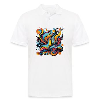 La poésie des couleurs en mouvement - Polo Homme - blanc - Devant - Kai (181cm)
