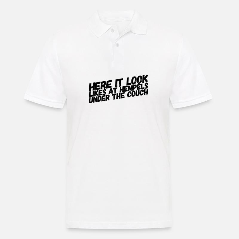 so ein Saustall - Männer Poloshirt - Weiß