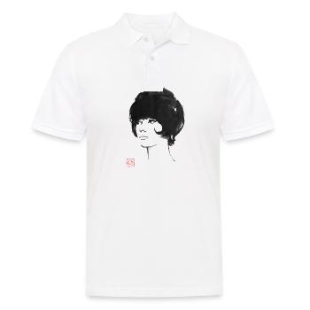 60's hair cut - Polo Homme - blanc - Devant - Kai (181cm)