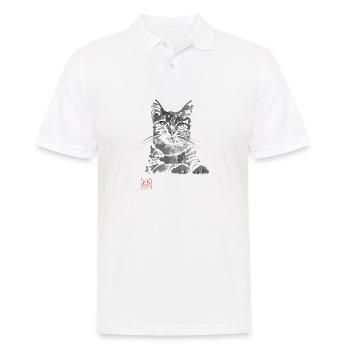 Clyde auf dem Dach - Männer Poloshirt - Weiß - Vorne - Kai (181cm)