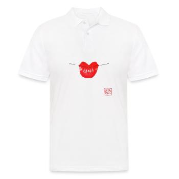 Geisha mouth - Men's Polo Shirt - white - Front - Kai (181cm)